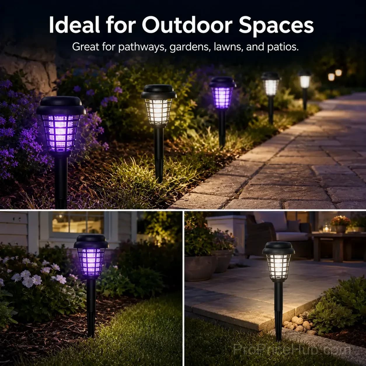 Solar Mosquito Zapper 2-in-1 Bug Killer & Yard Light - View 7