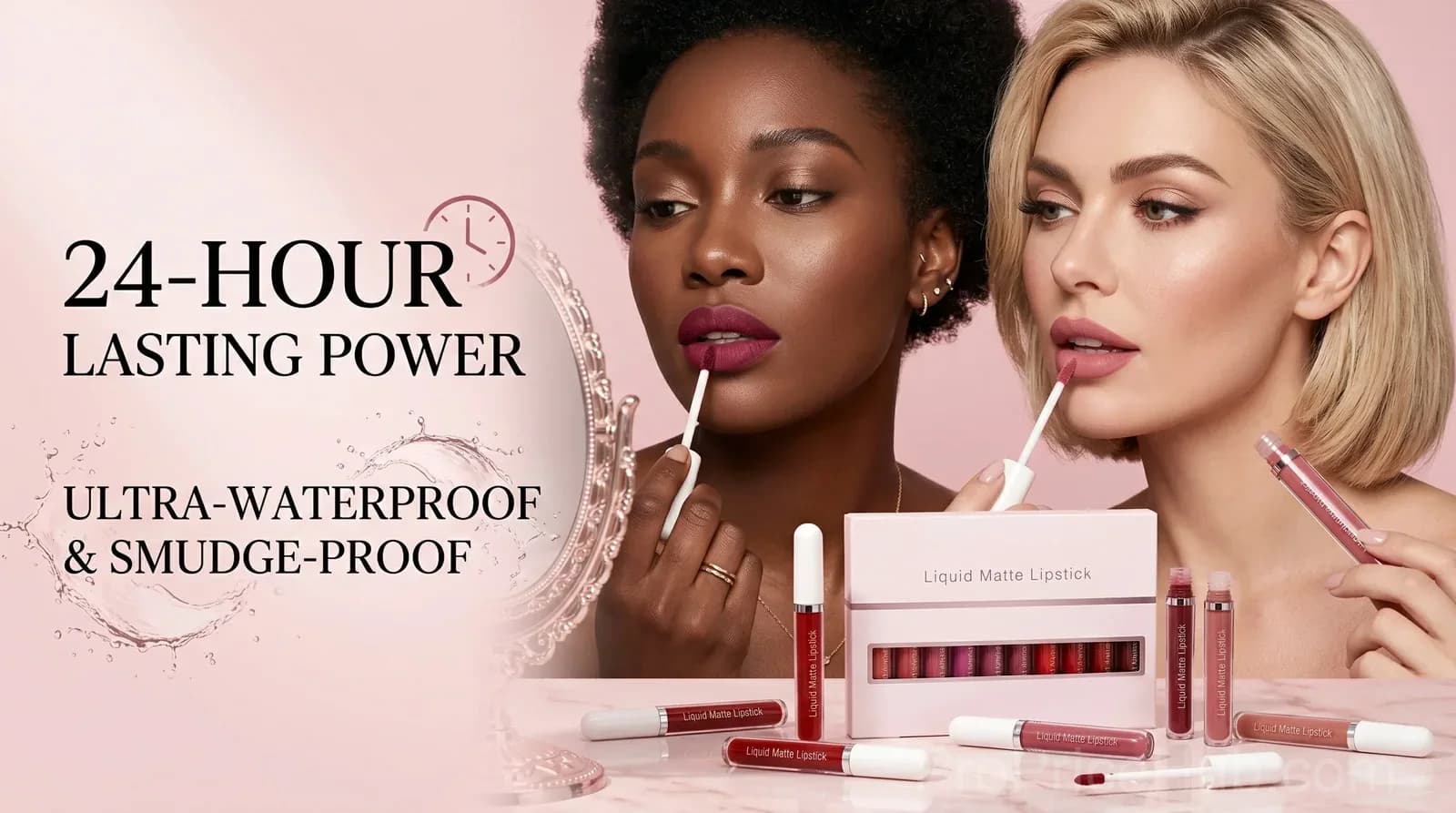 10-Piece Liquid Matte Lipstick Set, Long-Lasting 24H Waterproof Lip Gloss - View 6