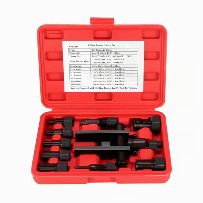 10-Piece Motorcycle Wheel Inner Bearing Removal Tool Set - Main