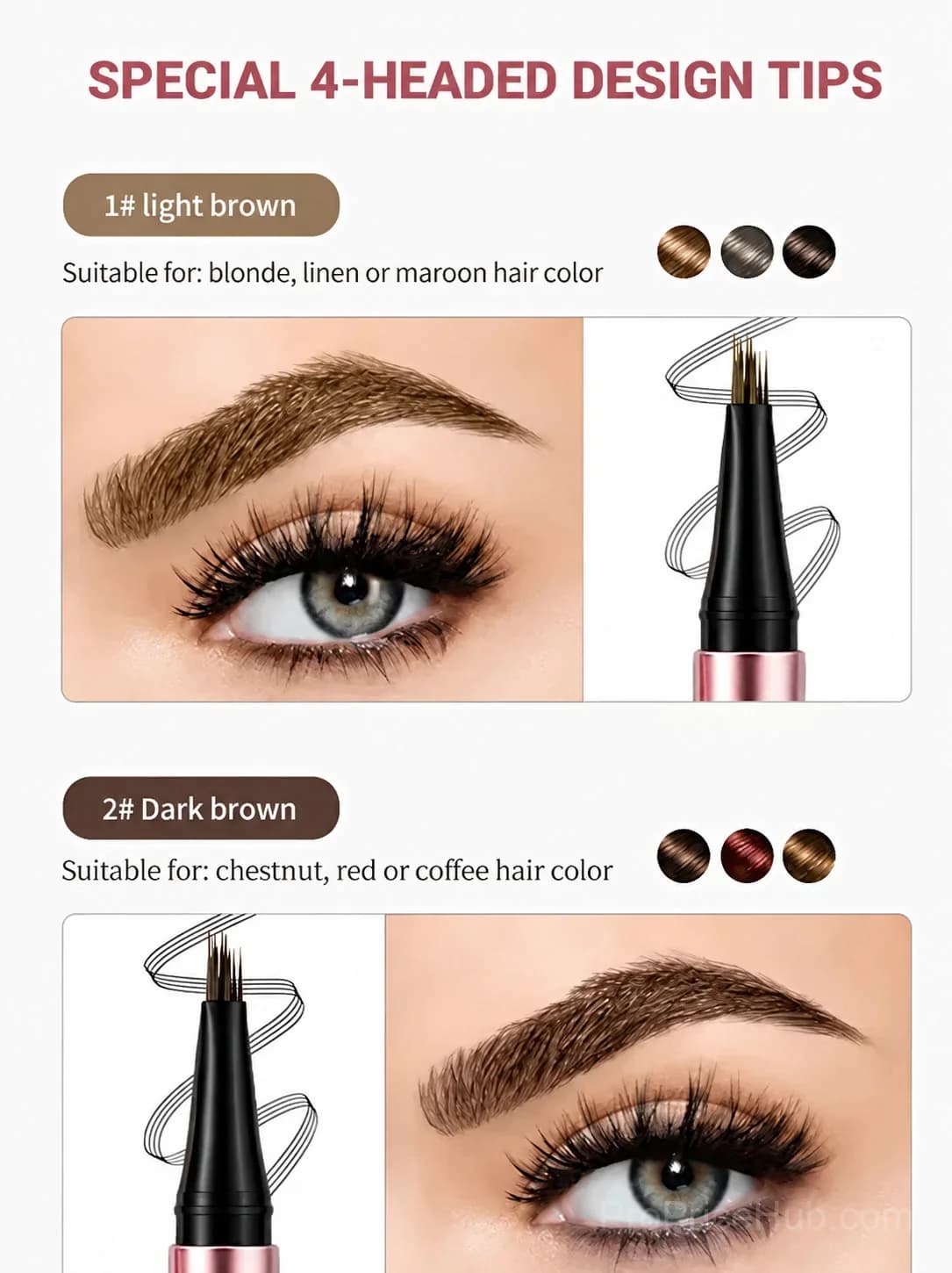 Long Lasting Waterproof Micro Fork Brow Pen - View 8