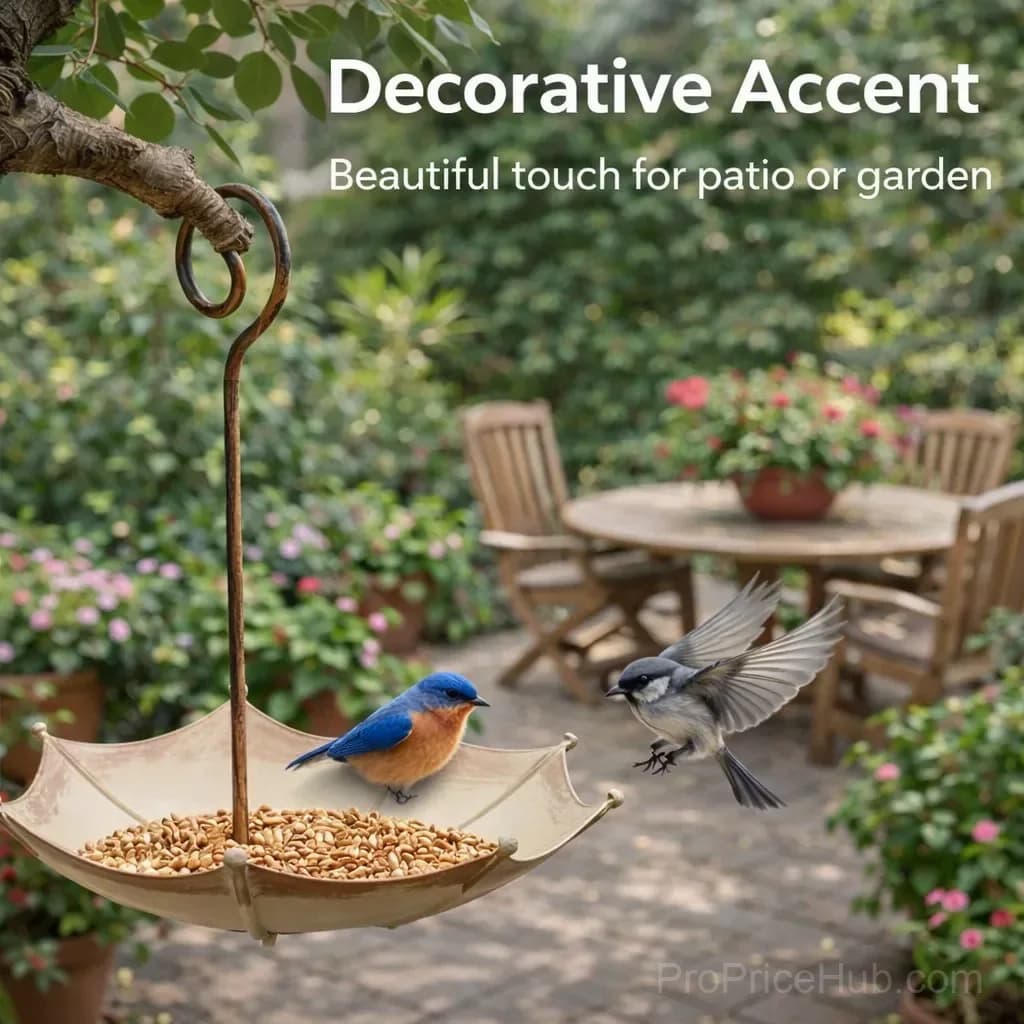 Mini Umbrella Bird Feeder - Whimsical Garden Decor - View 6