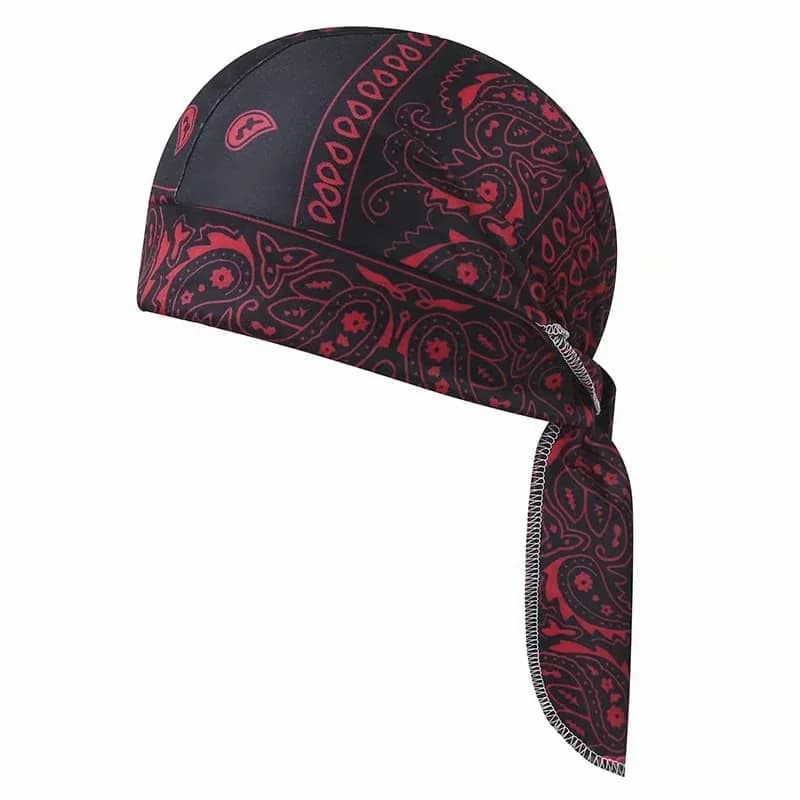 Navy Blue Elastic Cycling Sports Cap - View 4