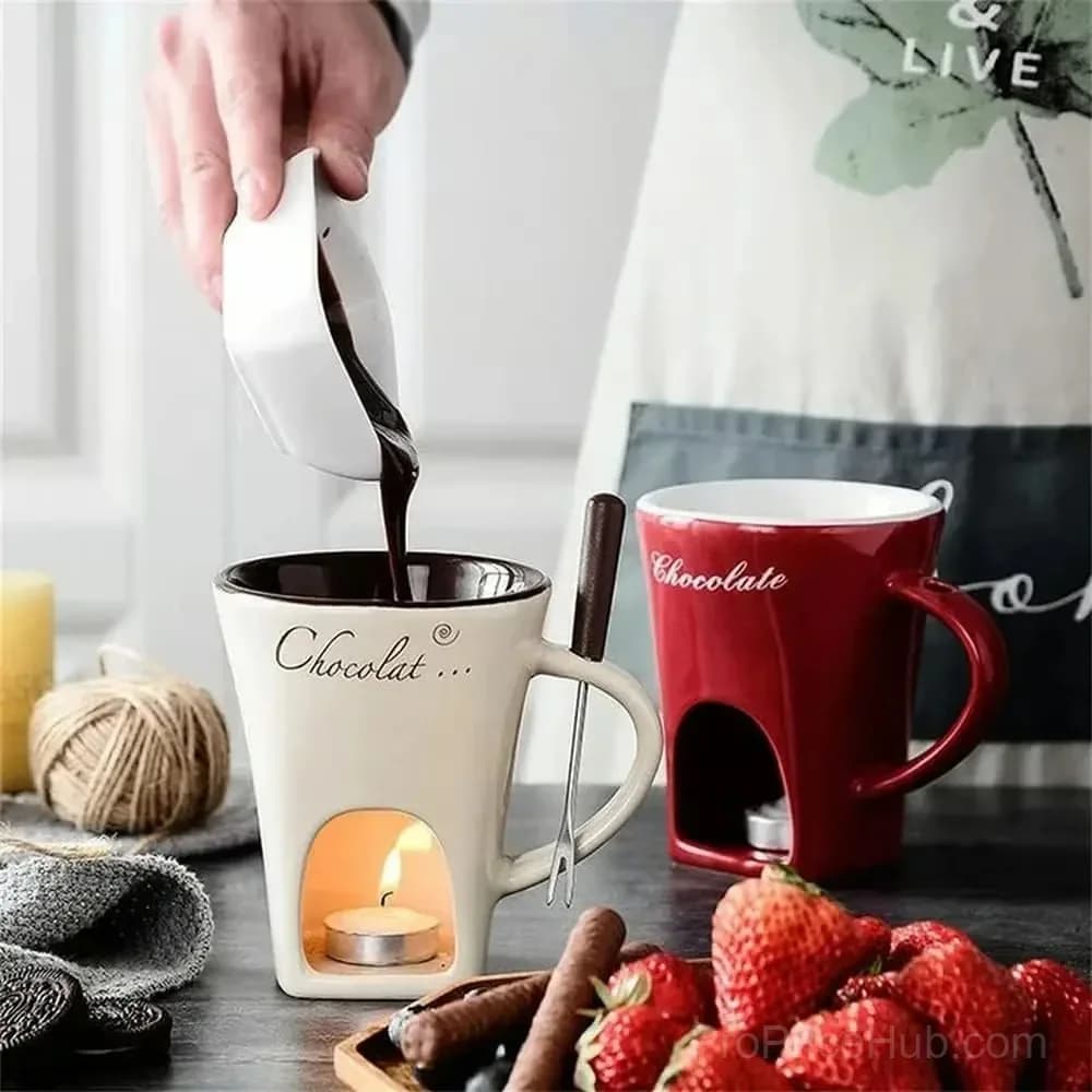 Black Chocolate Fondue Mug, 1-Piece - View 5