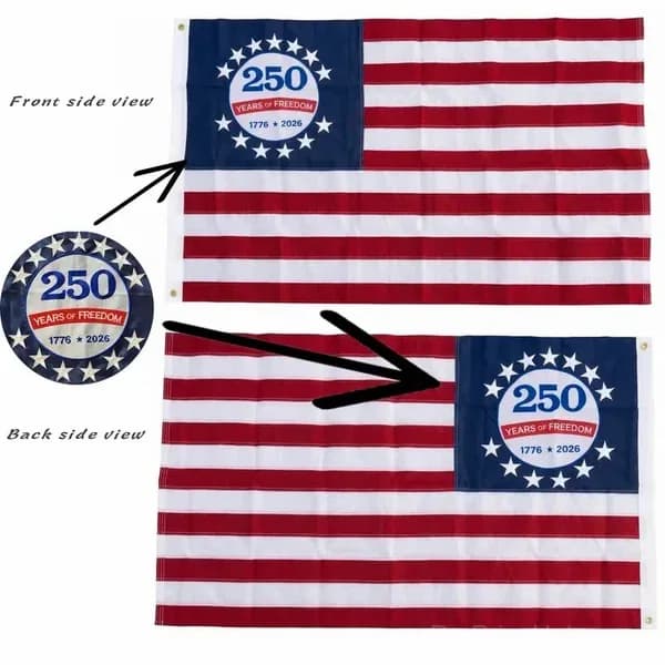 250th Anniversary Commemorative USA Flag (1776–2026) - Alt