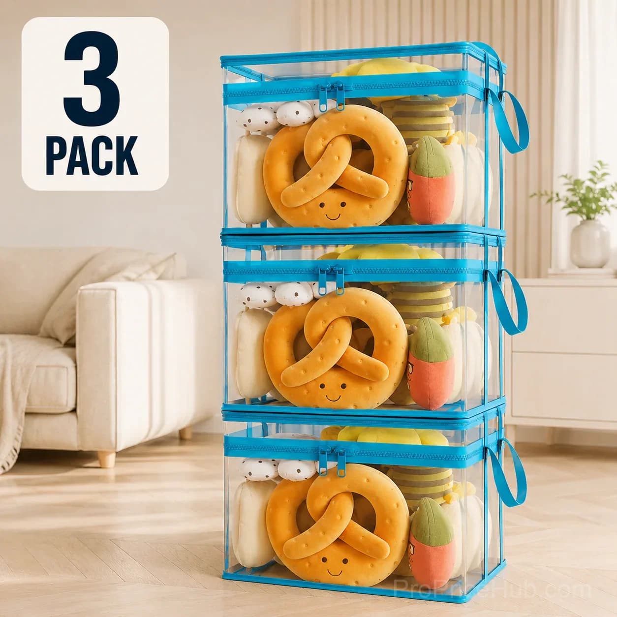 Large Clear Storage Box for Home Organization - View 22