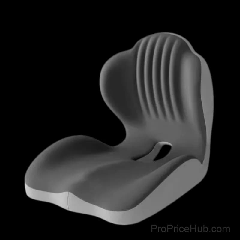 Ergonomic Memory Foam Seat Cushion, Black - Main