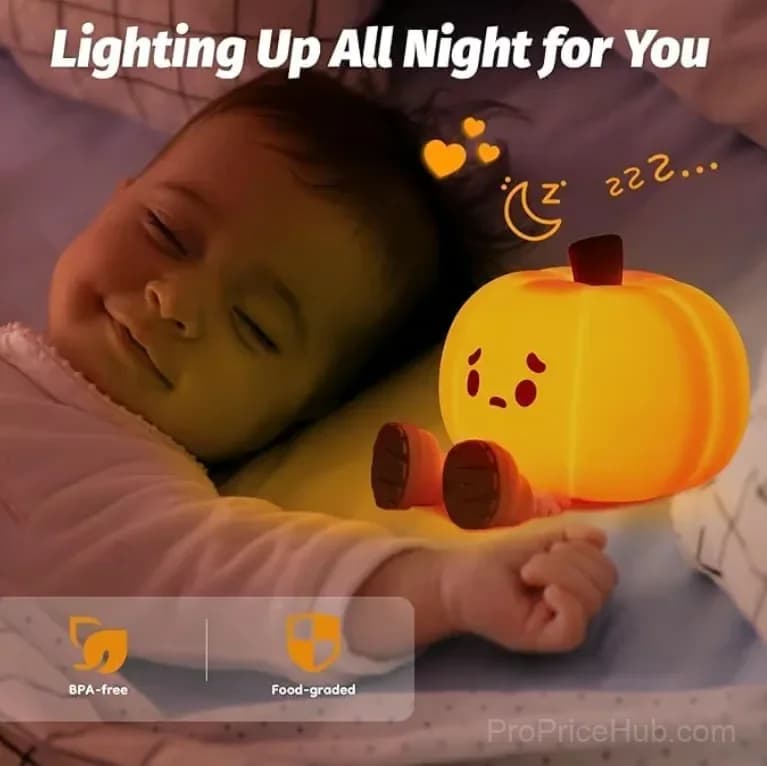 Pumpkin Shaped Night Light for Lighting Decor - Main