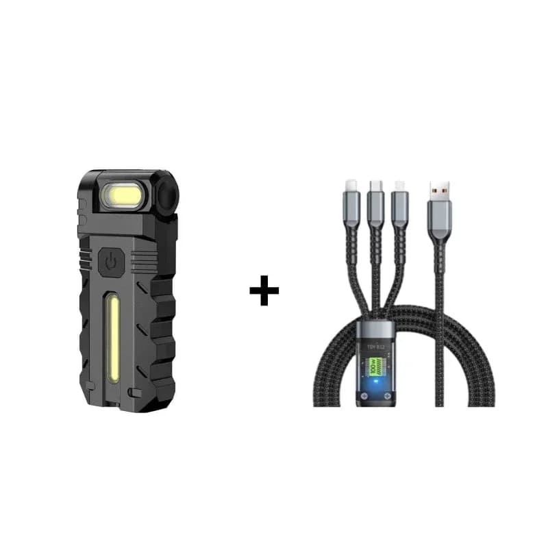 180° Rotating Head LED Work Light – Dual Beam, Magnetic Base, USB-C Rechargeable - View 12