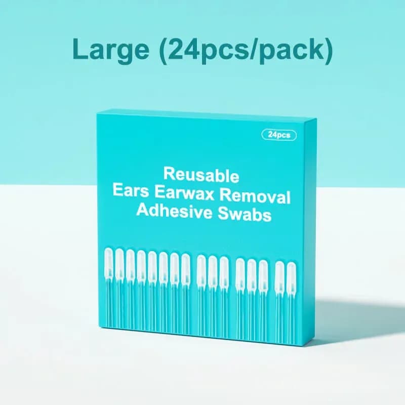 Reusable Earwax Removal Adhesive Swabs for Kids, Small, 24-Pack - View 10