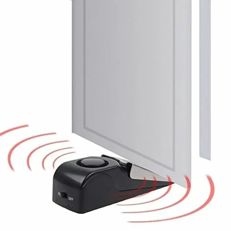 Doorstop Alarm with 120dB Siren - Home Security Wedge - Alt