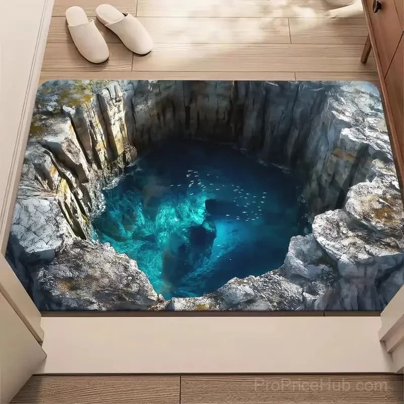3D Optical Illusion Doormat - Endless Abyss Design - View 13