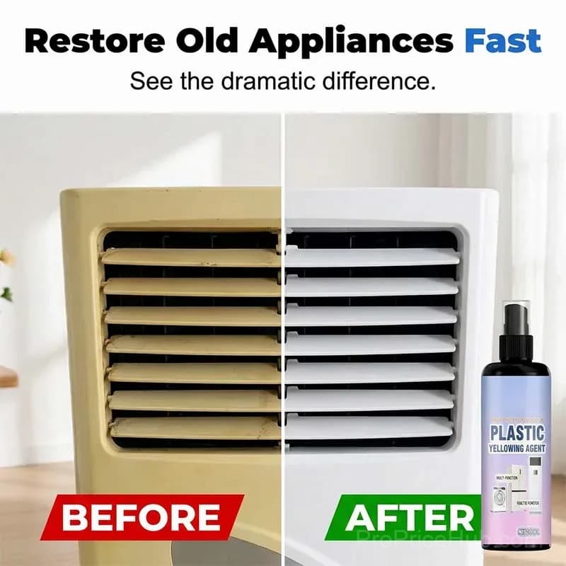 Multi-Purpose Plastic Yellowing Remover Spray – Cleans and Restores - Alt