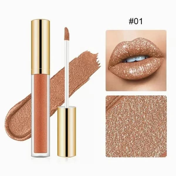 Metallic Liquid Diamond Glitter Lipstick #01 - Main