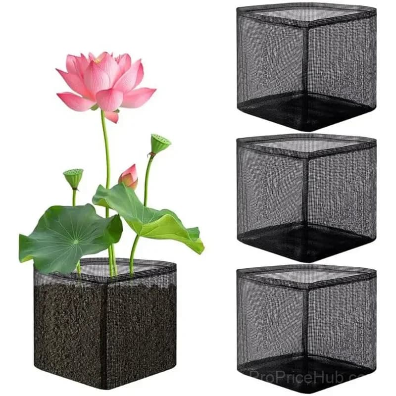 4-Pack Reusable Mesh Aquatic Planting Bags for Pond Plants - Main
