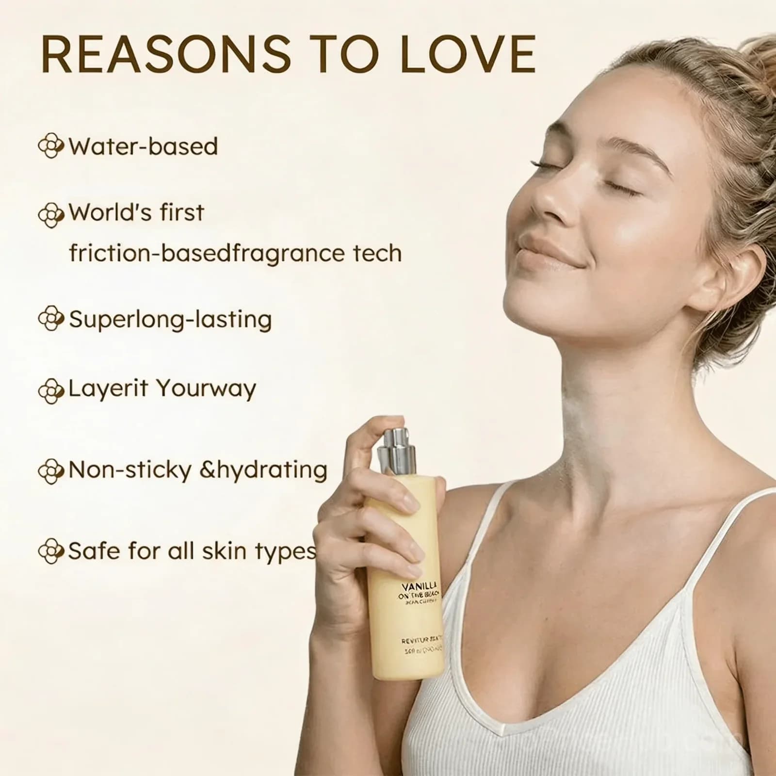 Vanilla on the Beach Women's Hair & Body Mist - View 5