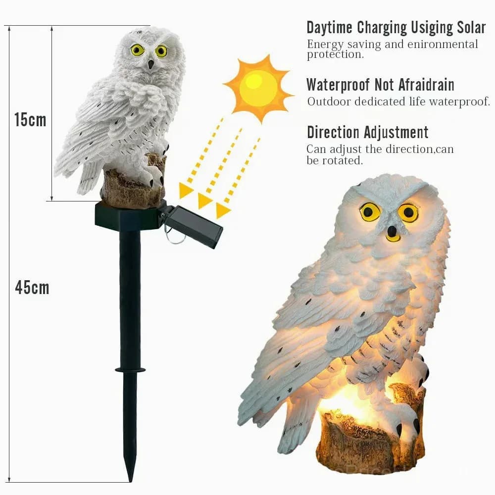 Waterproof Solar Owl Light for Garden Decor - View 5