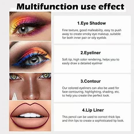 Long-Lasting Waterproof Eyeliner Pencil, Shade 01 - View 4