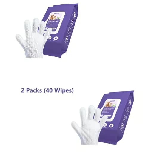 Pet Glove Wipes Starter Pack, 20 Count - View 7