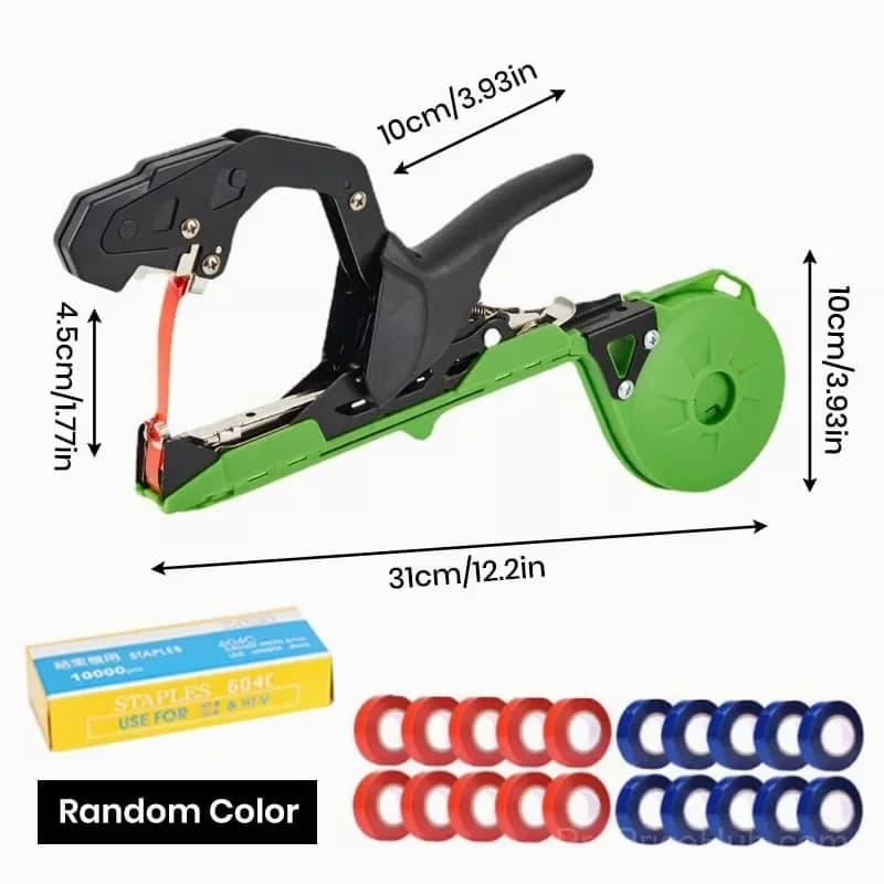 Garden Branch Binding Machine Set with 20 Tape Rolls and Staples - Main