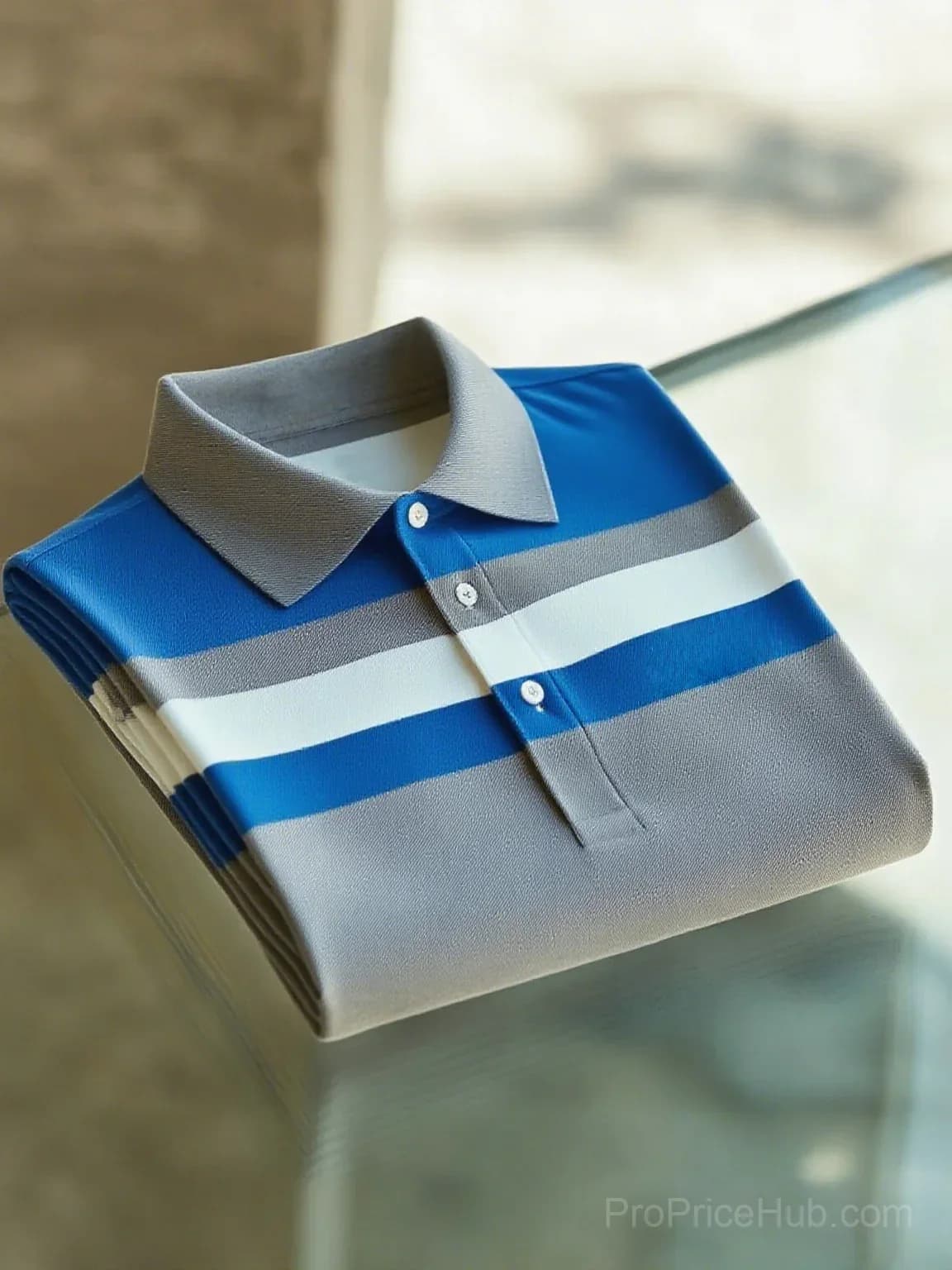 Men's Business Casual Short Sleeve Button Polo Shirt - View 6