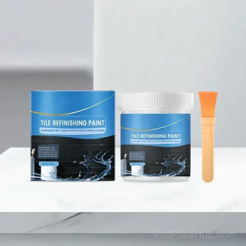 Tile & Tub Refinishing Paint Kit, Black, 100g (3.5 oz) - Main