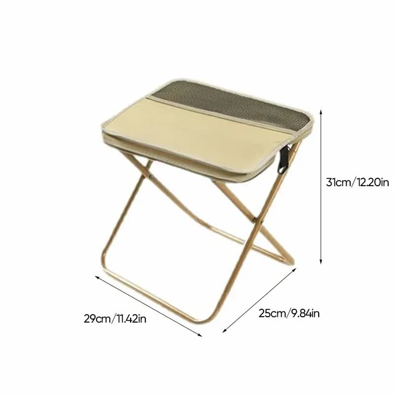 Large Khaki Foldable Backpack Stool, 1 Pc - Main