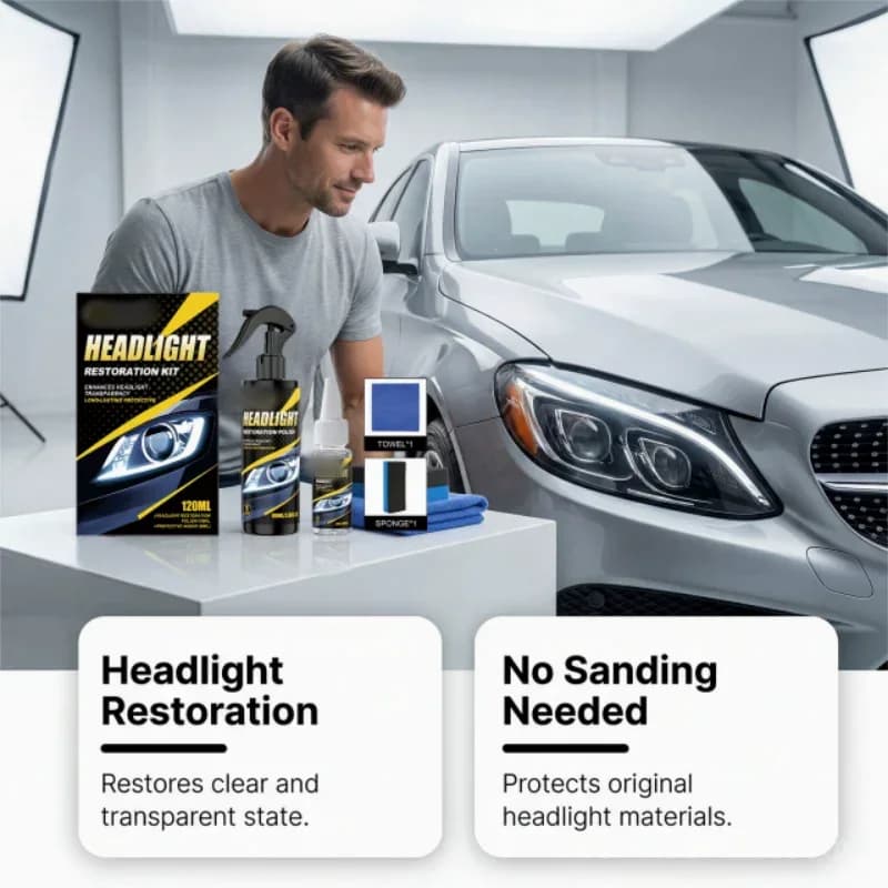 Professional Headlight Polish & Sealant Kit - Alt