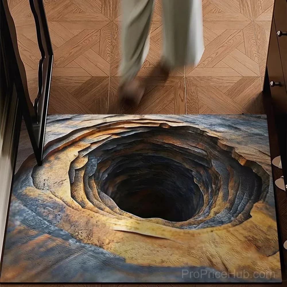 3D Optical Illusion Doormat - Endless Abyss Design - View 17