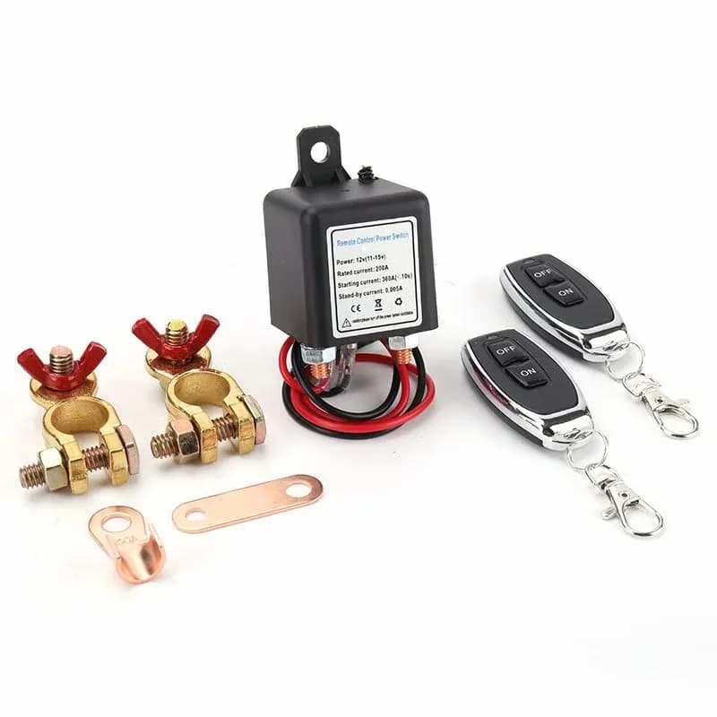 12V Wireless Remote Control Battery Relay Switch - Alt