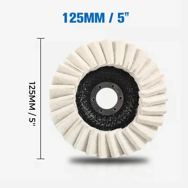 115mm Wool Felt Flap Polishing Discs, 2-Pack - View 16