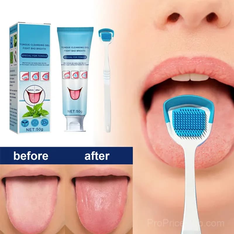 Probiotic Tongue Cleaning Gel & Scraper Set - Main