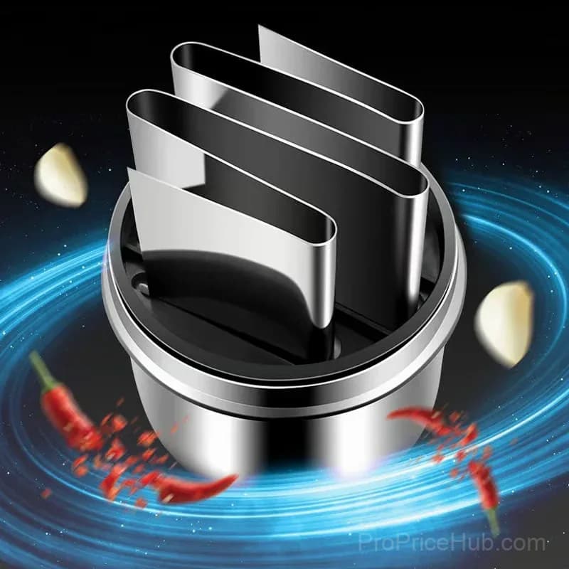 Black Stainless Steel Garlic Grinder Kitchen Tool - View 6
