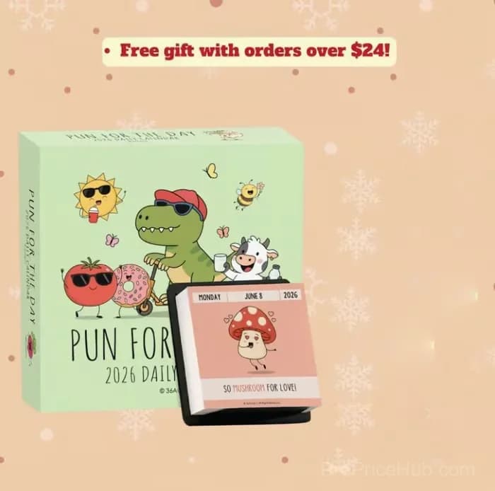 2026 Punny Motivational Tear-Off Desk Calendar - Main