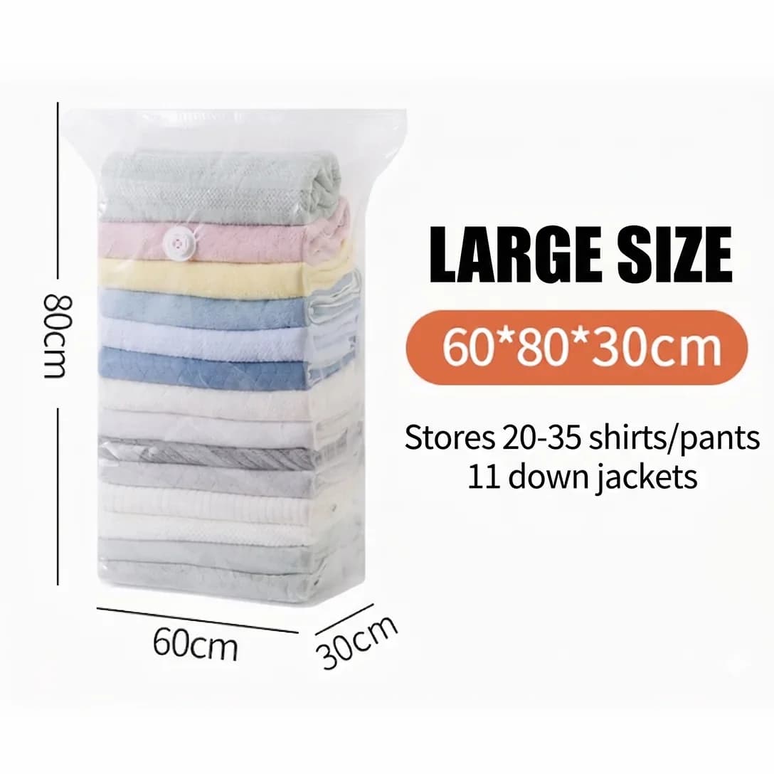 No-Pump Large Vacuum Storage Compression Bags - View 10