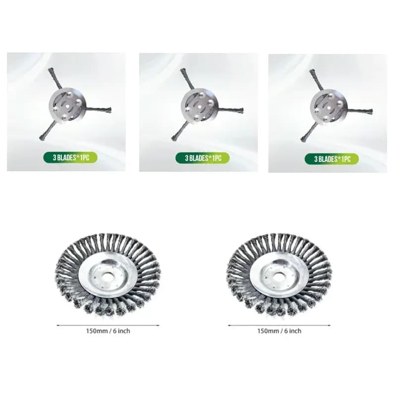 Steel Wire String Trimmer Replacement Cutting Head, 3-Blade - View 18