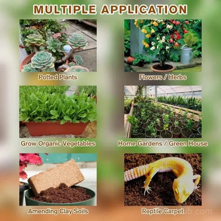 Organic Coconut Coir Brick for Plants, 1 Pack - View 3