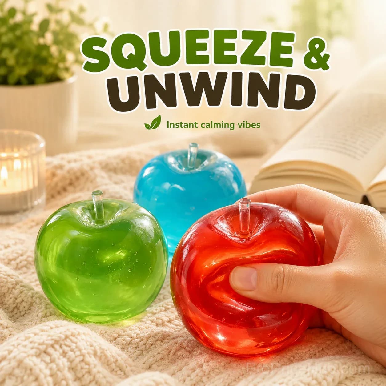 Apple Squishy Set - Soft Squeeze Toy - View 7
