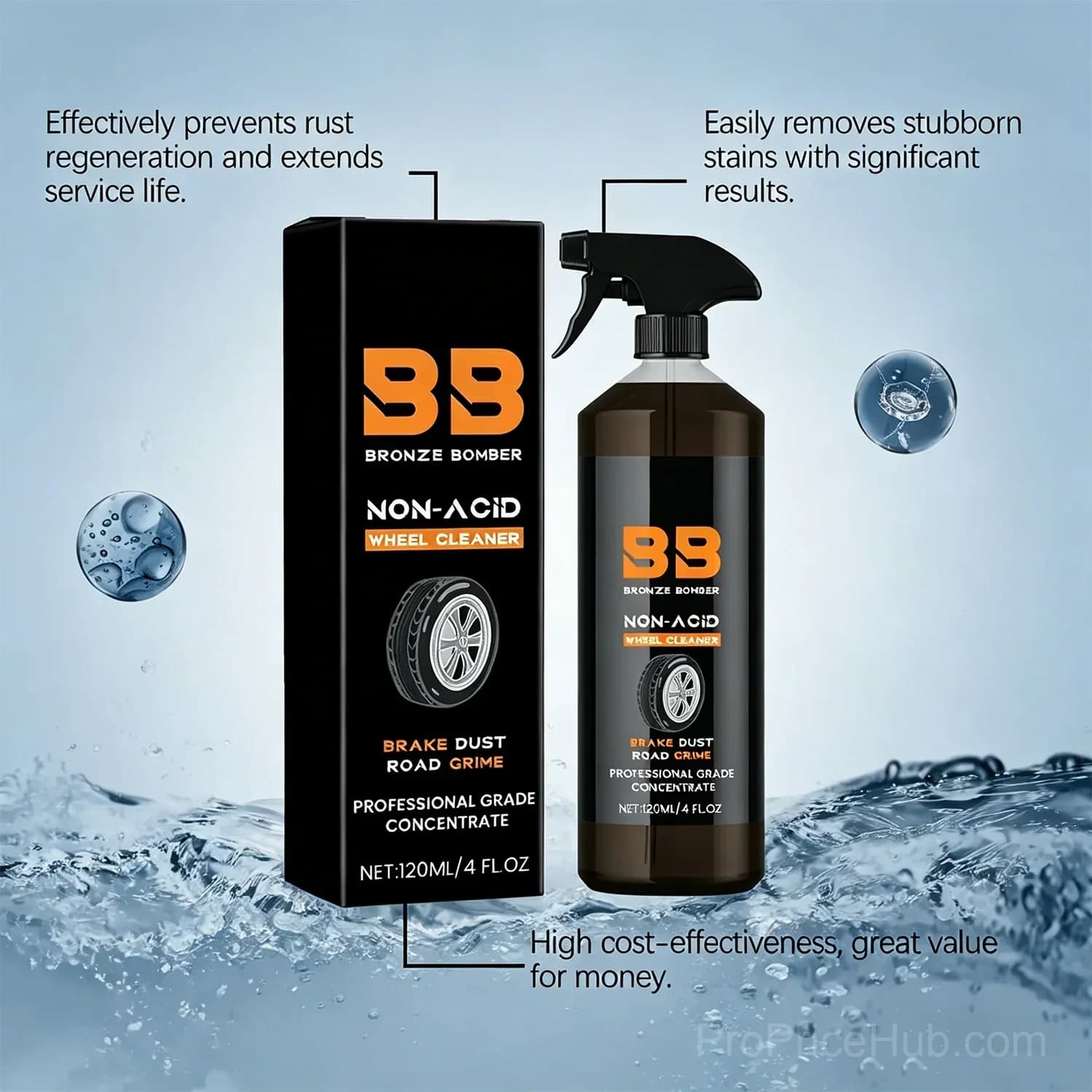 120ML Automotive Rust Remover Spray Metal Cleaner for Cars - View 4