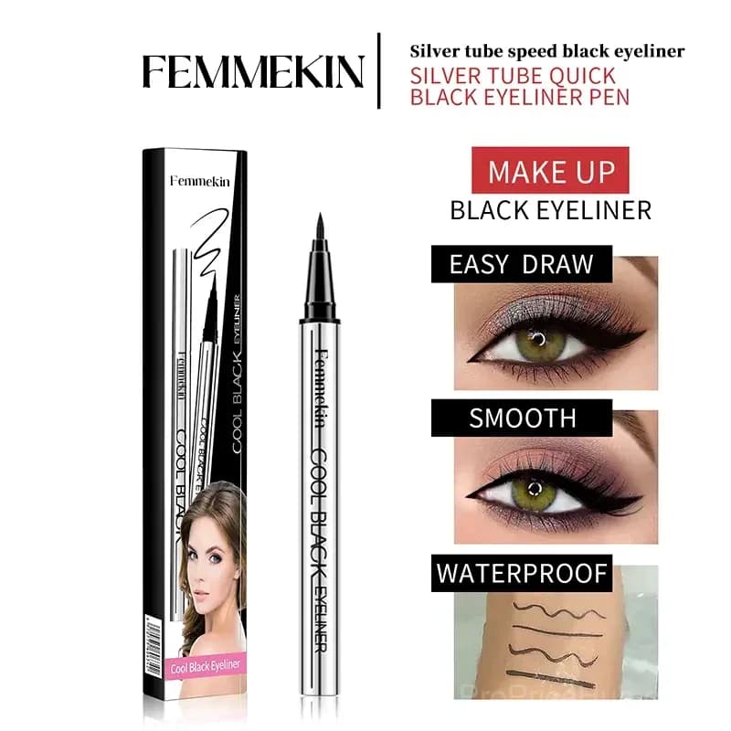 Cool Black/Brown Waterproof Eyeliner - 24hr Long-Lasting, One Stroke Formula - View 4