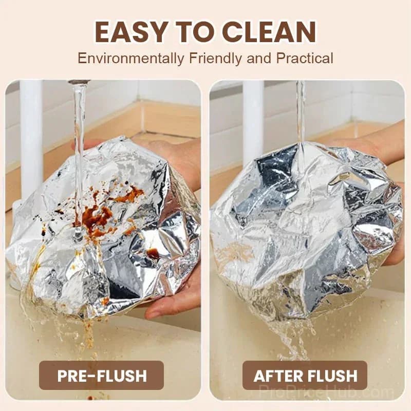 Reusable Aluminum Foil Food Covers, 6-Pack - View 7