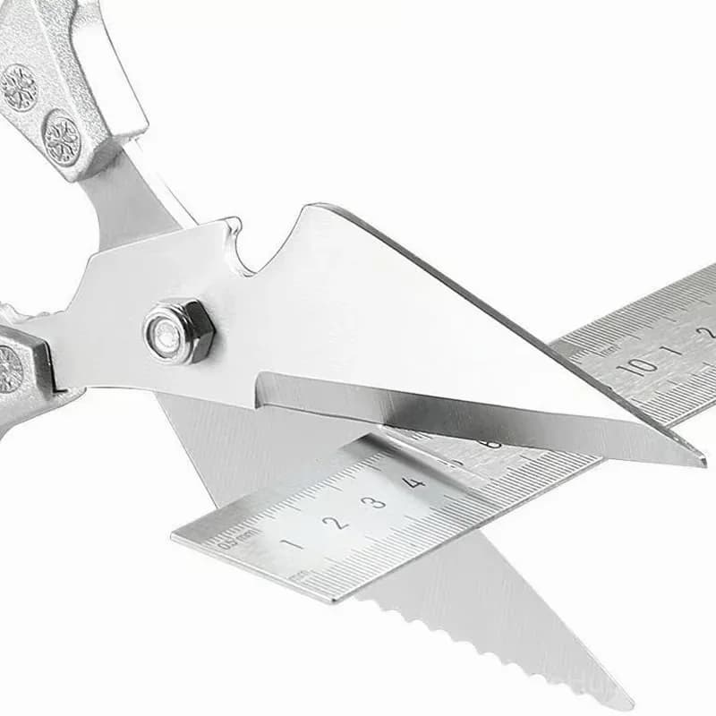 Heavy-Duty Multifunction Kitchen Shears, Silver - View 5