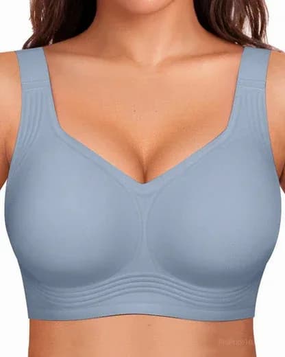 Comfortable Wireless Full Coverage Jelly Smoothing Bra - View 16