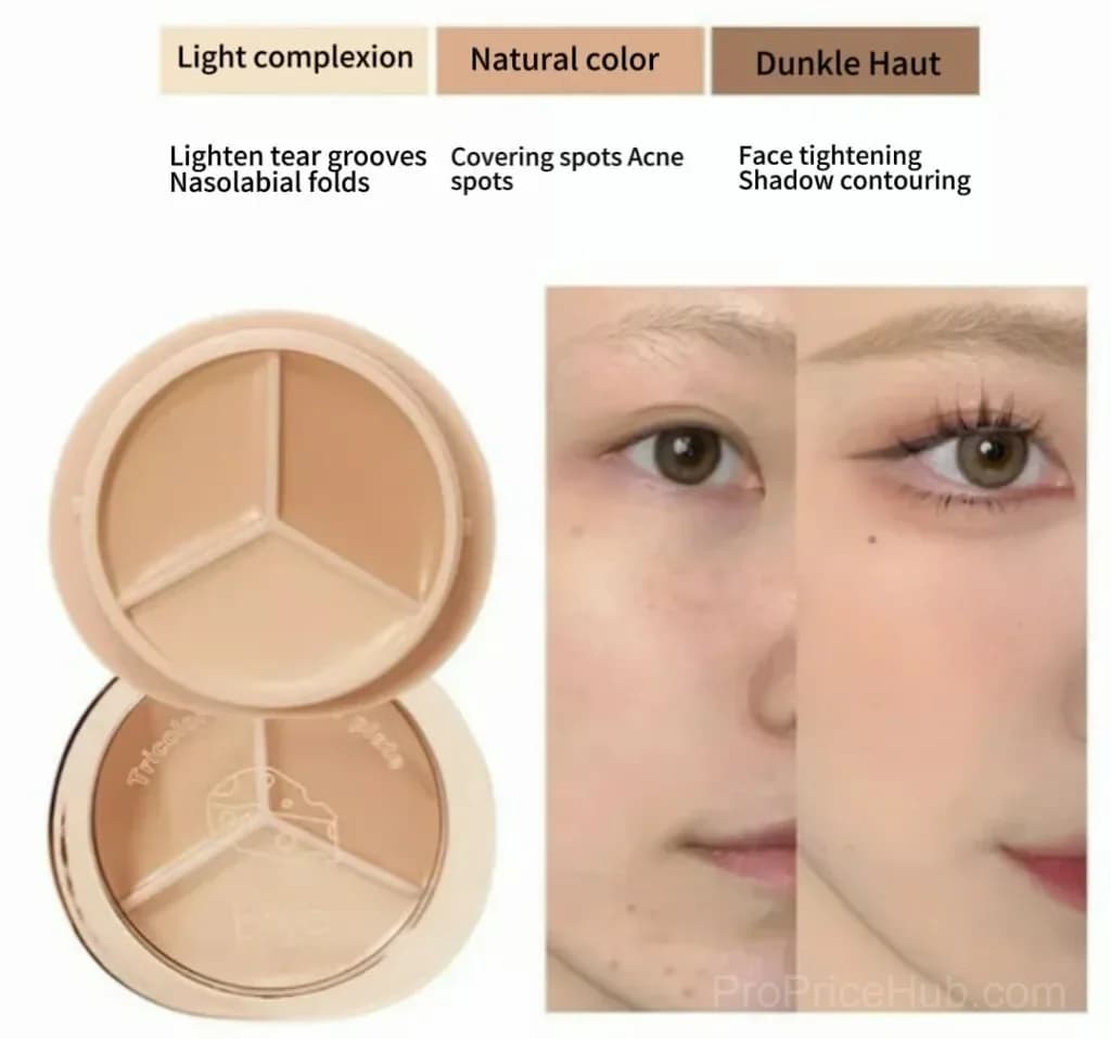 Tricolor Concealer with 3 Shades - View 3