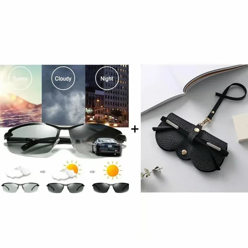 Photochromic Polarized Sunglasses, Black Lenses, 1 PC - View 15