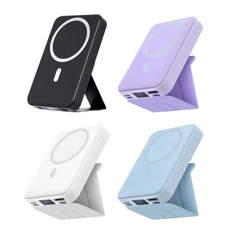 Wireless Magnetic Portable Power Bank, Black - View 8