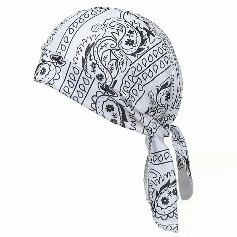 Navy Blue Elastic Cycling Sports Cap - Alt