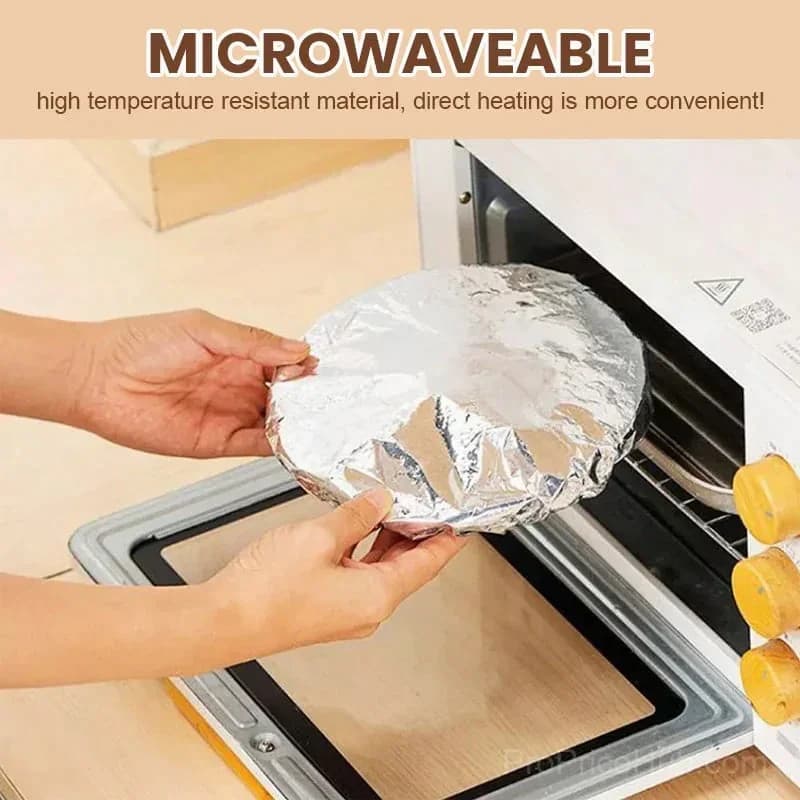 Reusable Aluminum Foil Food Covers, 6-Pack - View 5