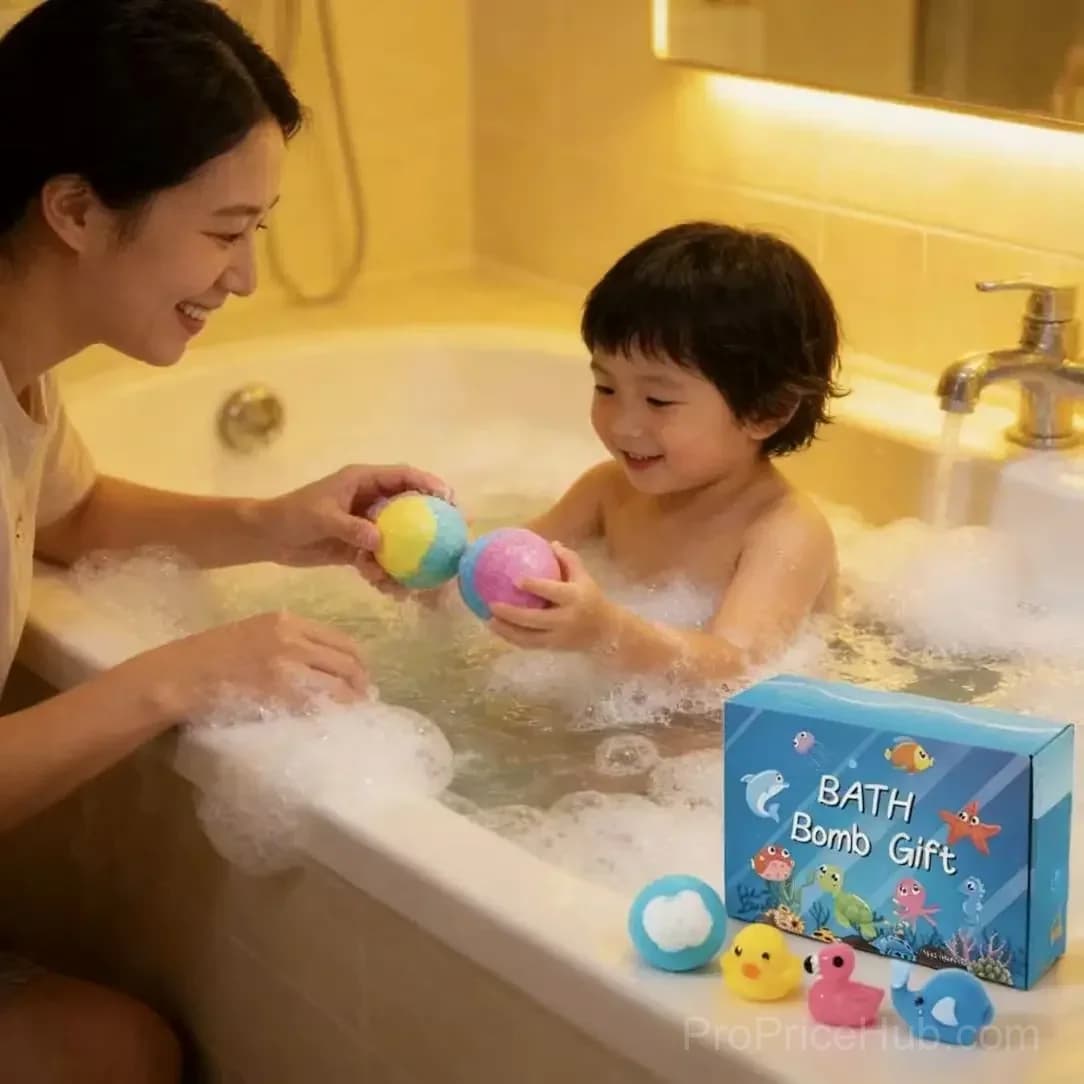 Bath Bombs for Kids with Surprise Inside, 12 Pack Gift Set - View 3