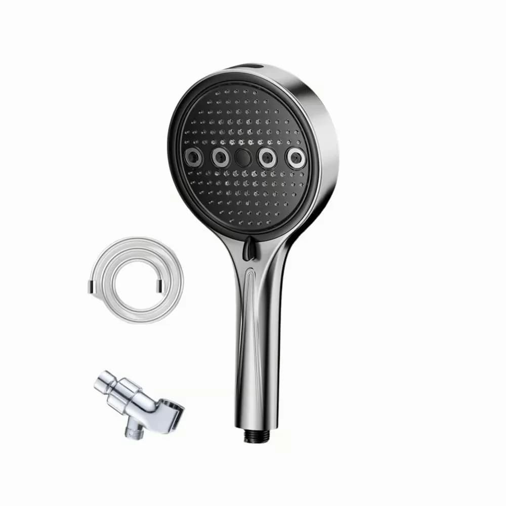 White High-Pressure Handheld Shower Spray Set - View 4