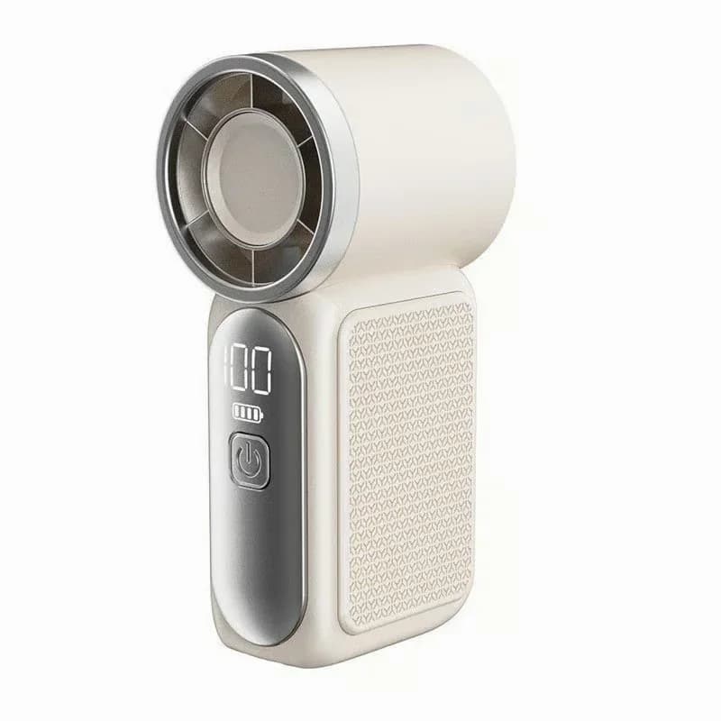 Turbo Handheld Fan, 16900 RPM, 6-Speed, LED Display, 3000mAh, Purple - View 5